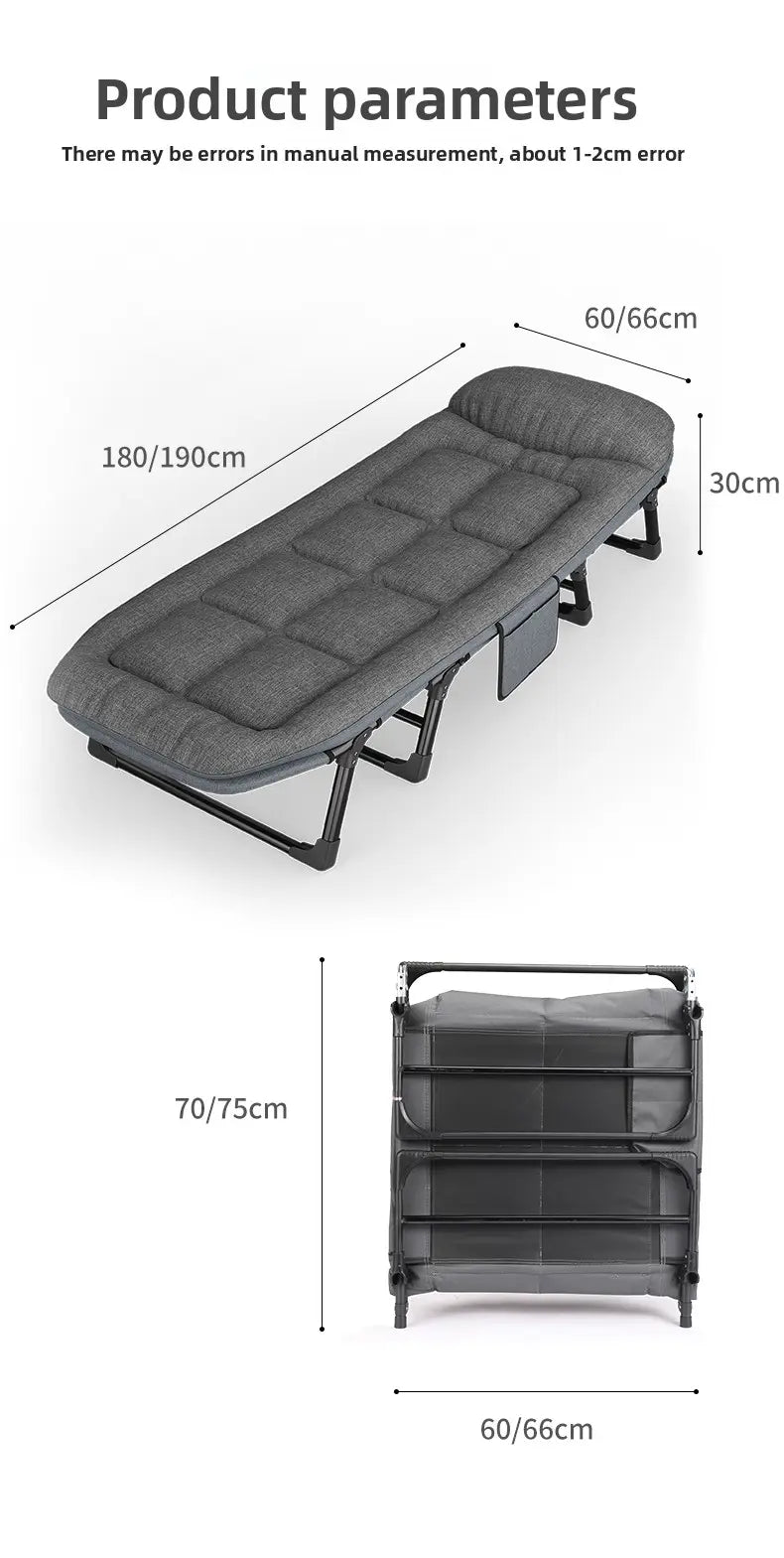 Metal Folding Bed VIRAH
