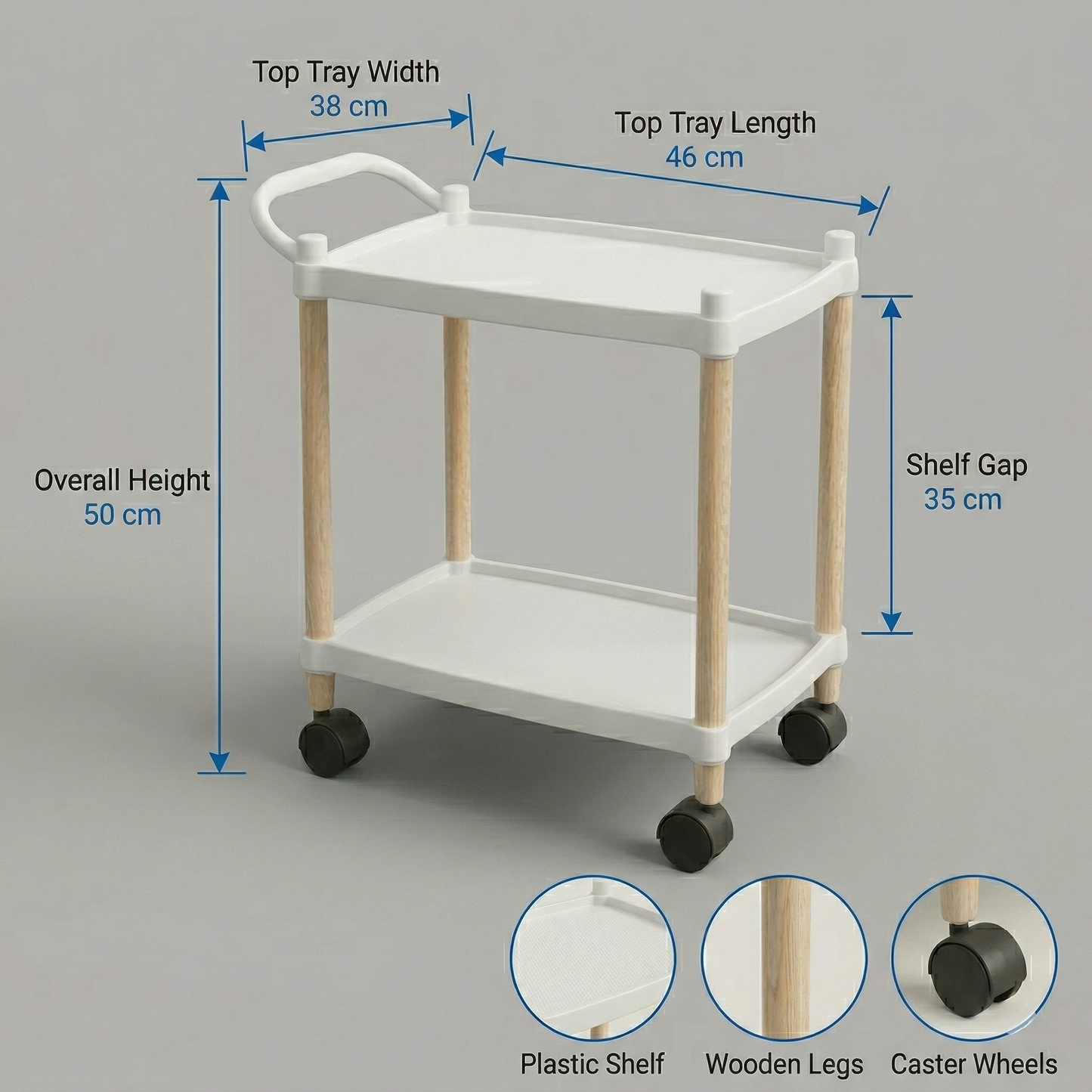 Moving Cart with Wooden Legs