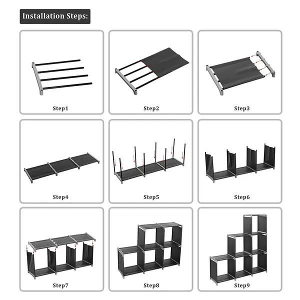6-Cube Storage Shelf Organizer VIRAH