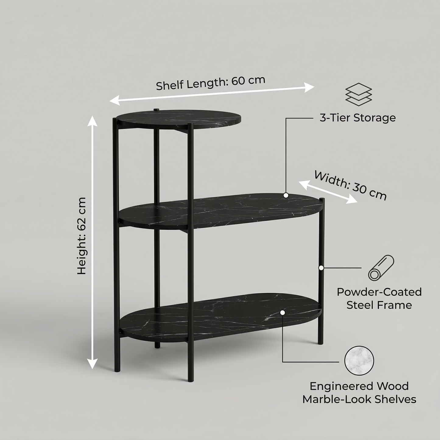 3-Tier Coffee Table