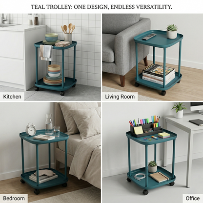 Plastic Rolling Tray Side Table