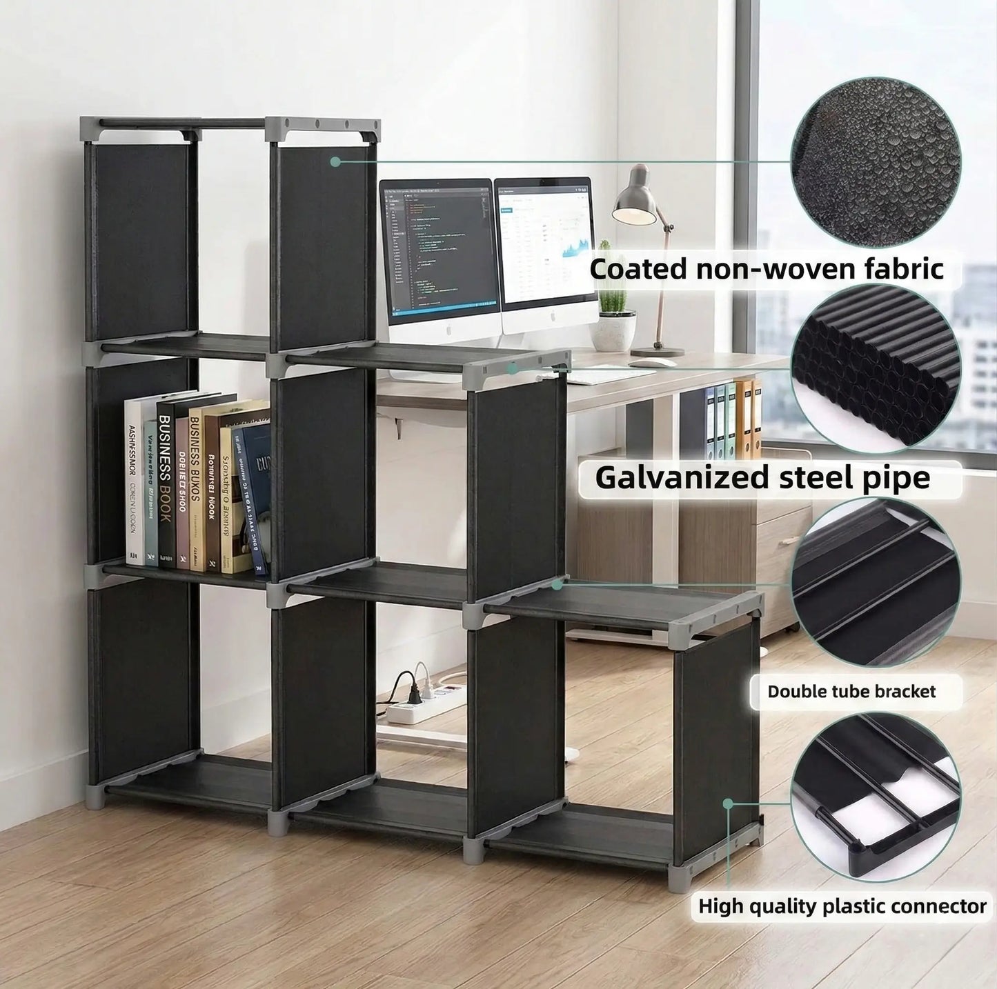 6-Cube Storage Shelf Organizer