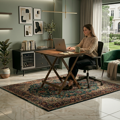 Square Foldable Table (Walnut)