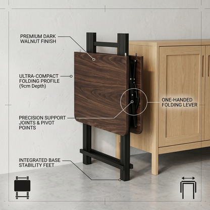 Square Foldable Table (Wood Color)