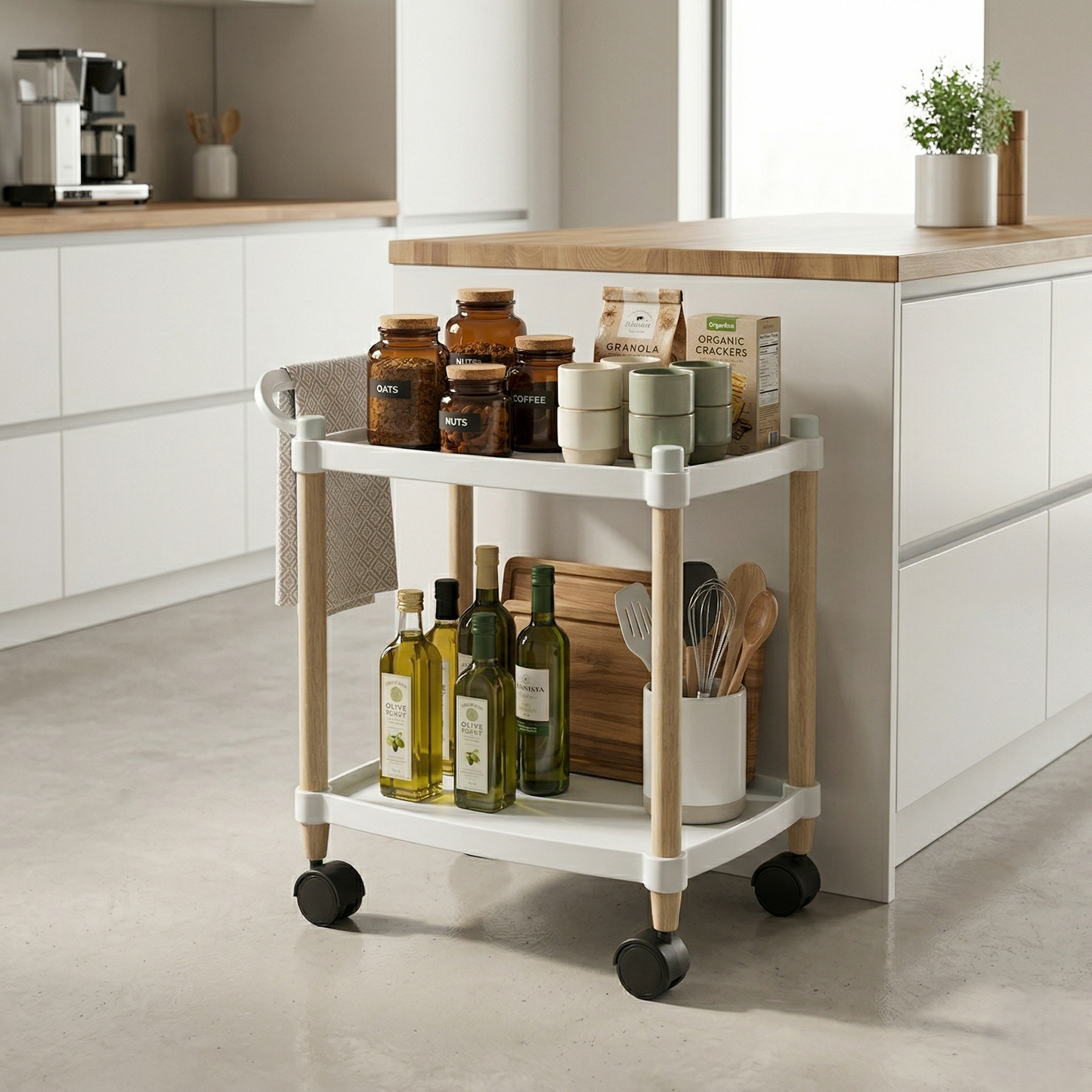 Moving Cart with Wooden Legs