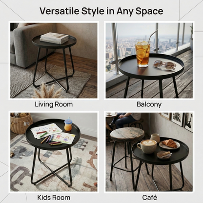 Round Metal Side Table