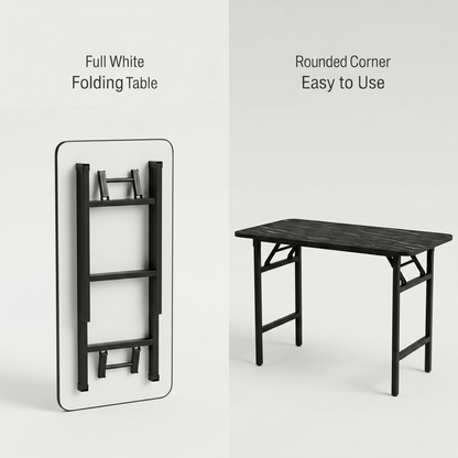 Folding Study/Work Table (Marble Look)
