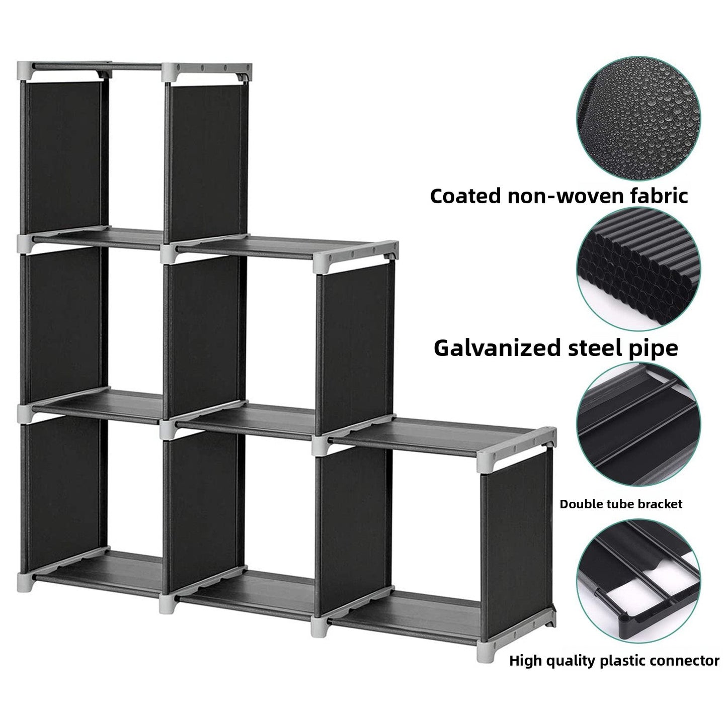6-Cube Storage Shelf Organizer
