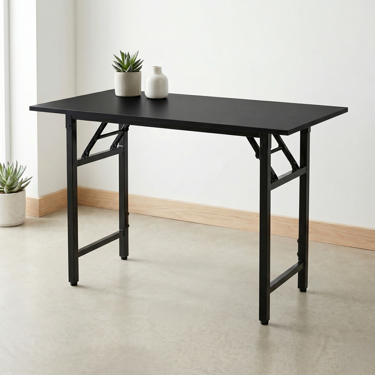 Folding Study/Work Table (Black)