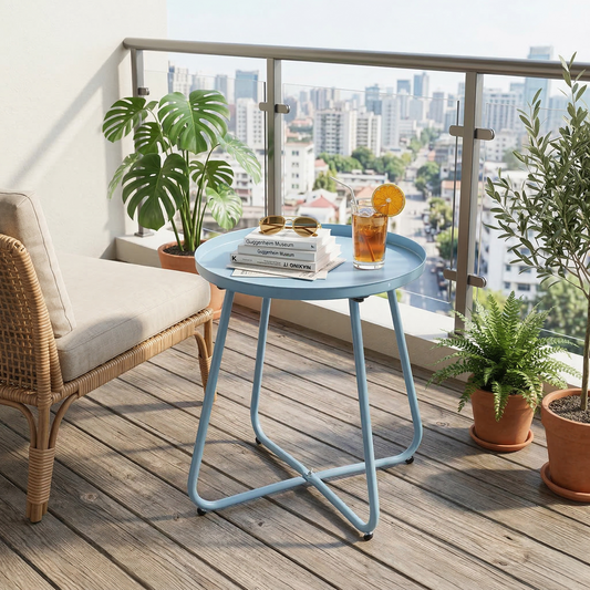 Round Metal Side Table