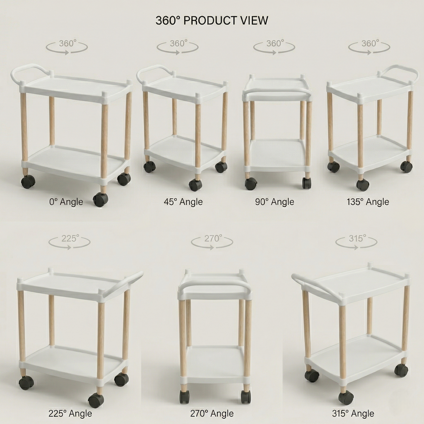 Moving Cart with Wooden Legs