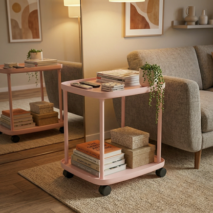 Plastic Rolling Tray Side Table