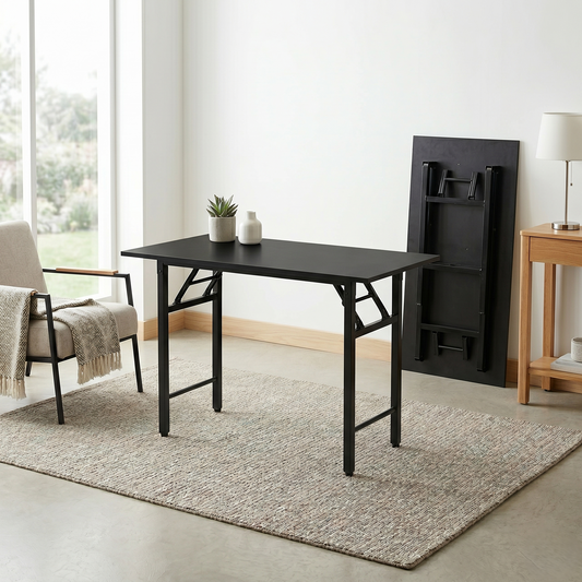 Folding Study/Work Table (Black)