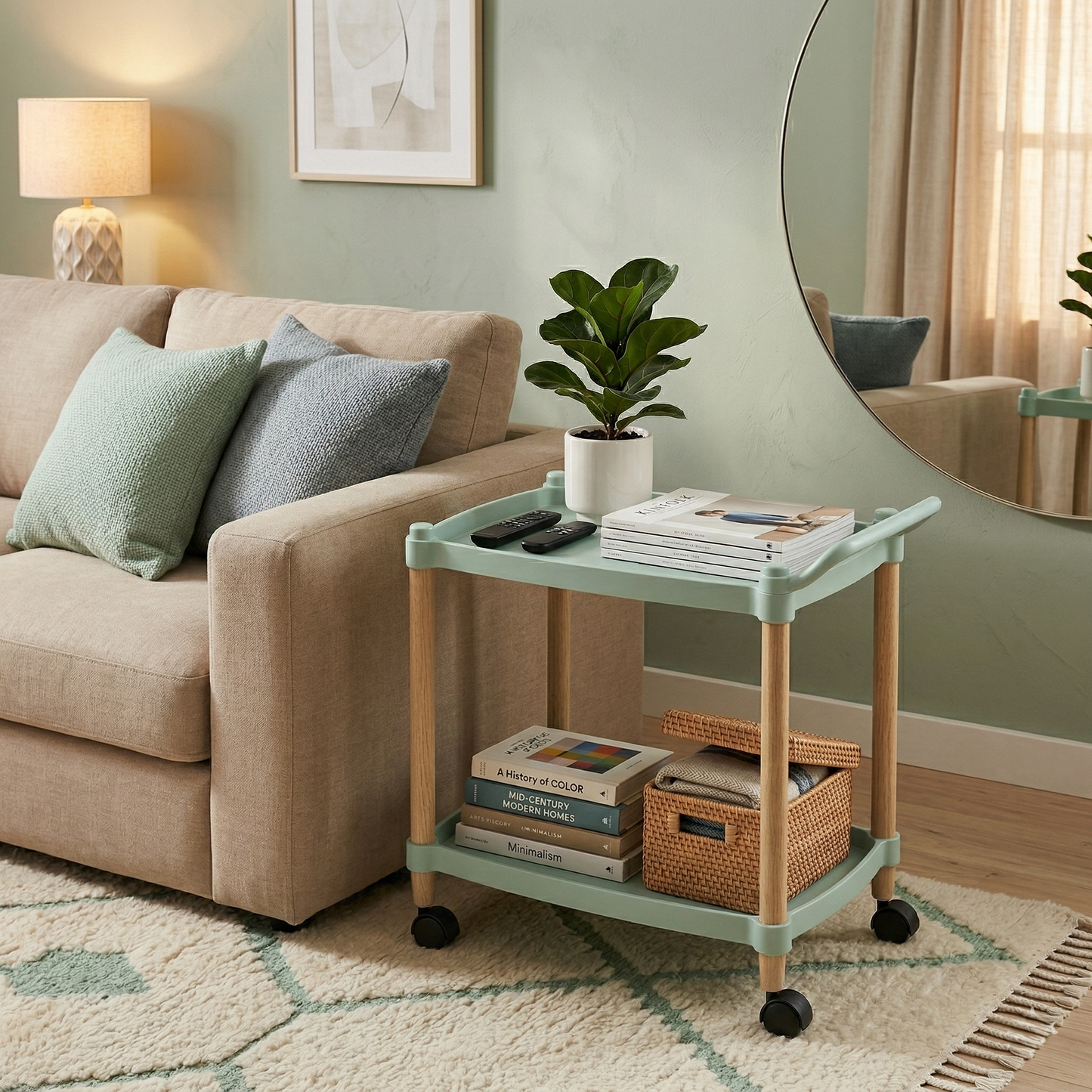 Moving Cart with Wooden Legs