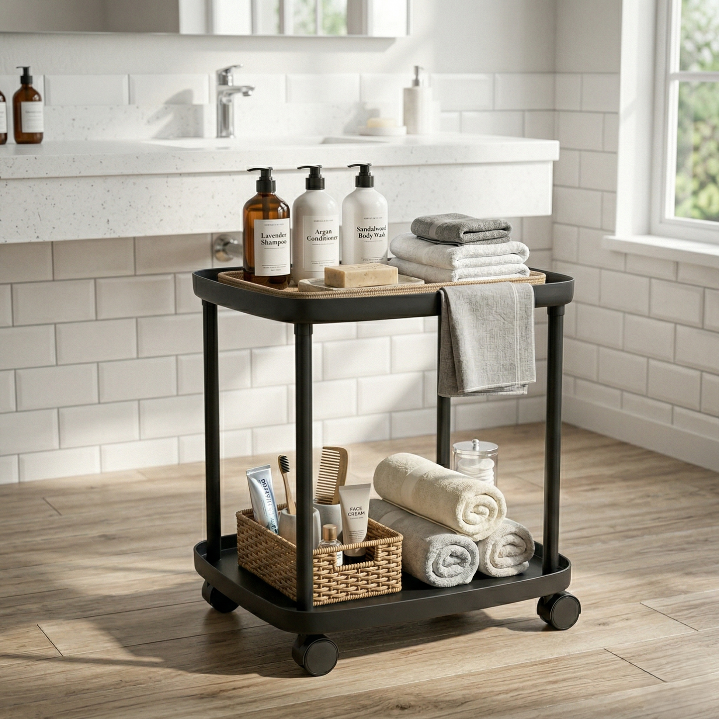 Plastic Rolling Tray Side Table