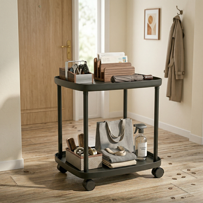 Plastic Rolling Tray Side Table