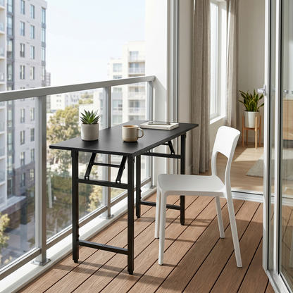 Folding Study/Work Table (Black)