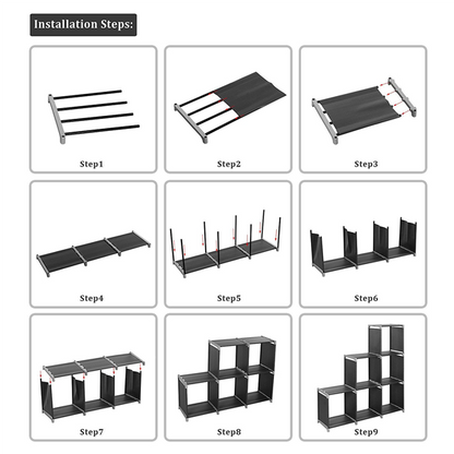 6-Cube Storage Shelf Organizer