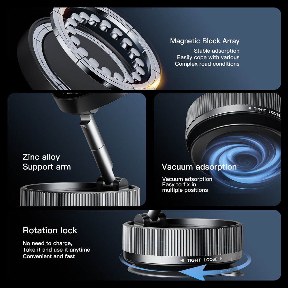 Vacuum Suction Magnetic Phone Holder