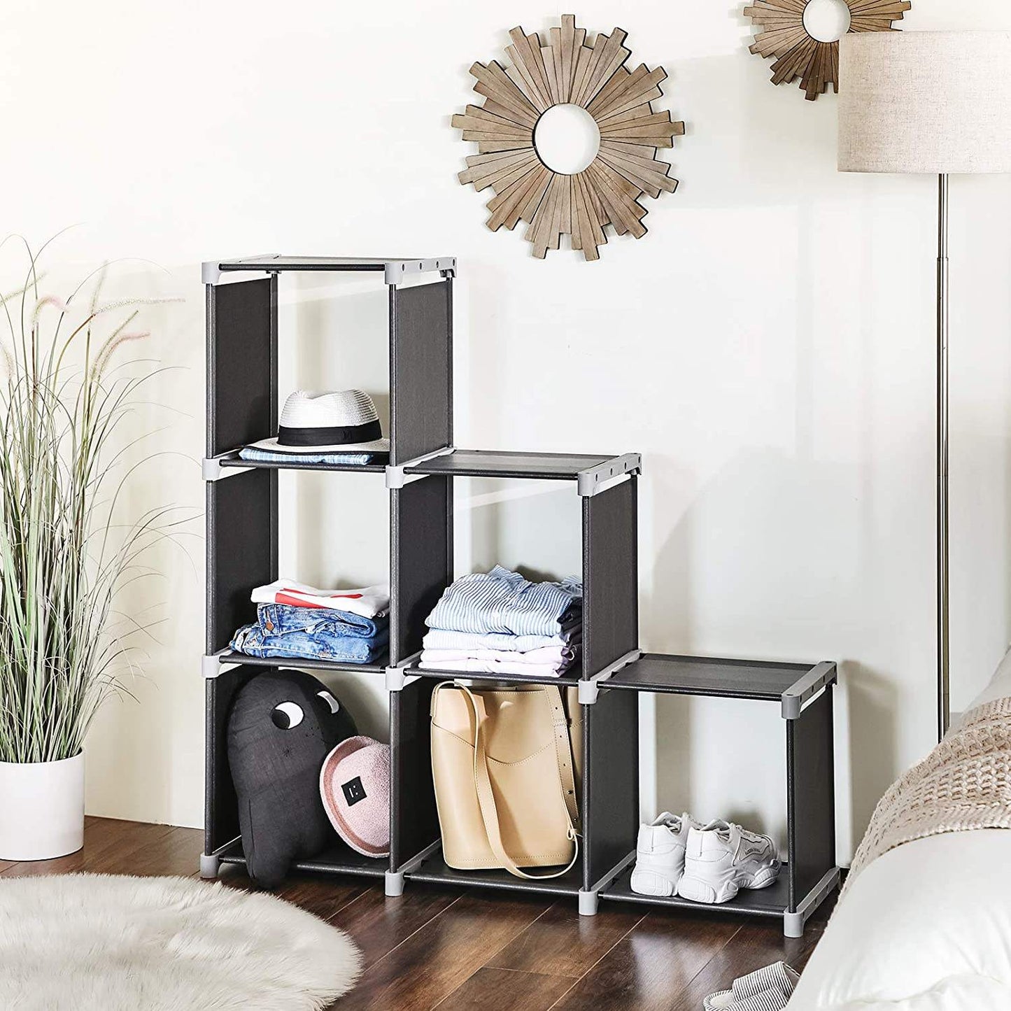 6-Cube Storage Shelf Organizer