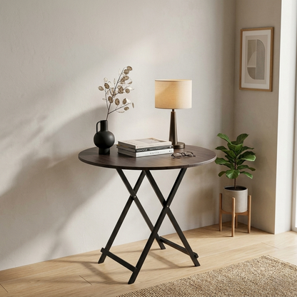 Round Folding Table (Wood Color)